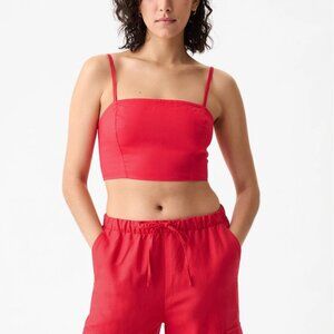 The GAP Set of 2 Linen Cotton Cropped Tube Tops US XL